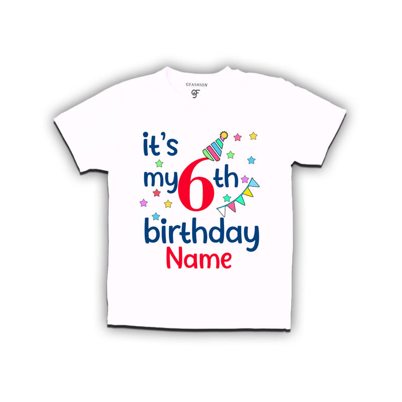 It's my 6th birthday t shirts for boys-girls