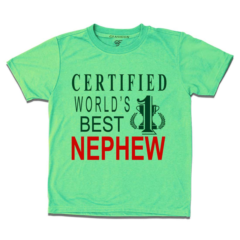 Certified World's Best  Nephew t-shirts-p-green-gfashion