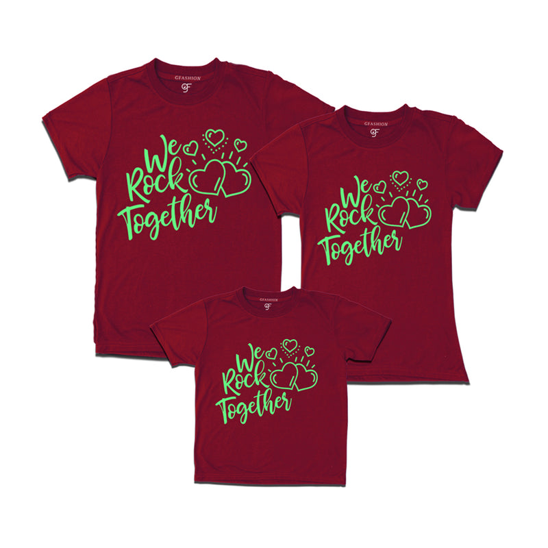 we rock together family t shirts