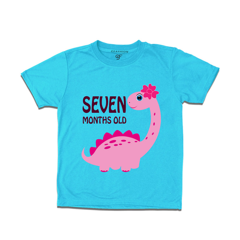 Seven Month Old Baby T-shirt in Sky Blue Color avilable @ gfashion.jpg