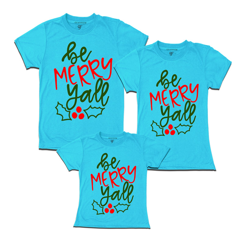 be merry yall matching family t-shirt