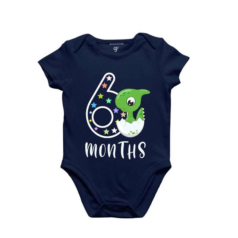 Six Month Baby Bodysuit-Rompers in Navy Color avilable @ gfashion.jpg