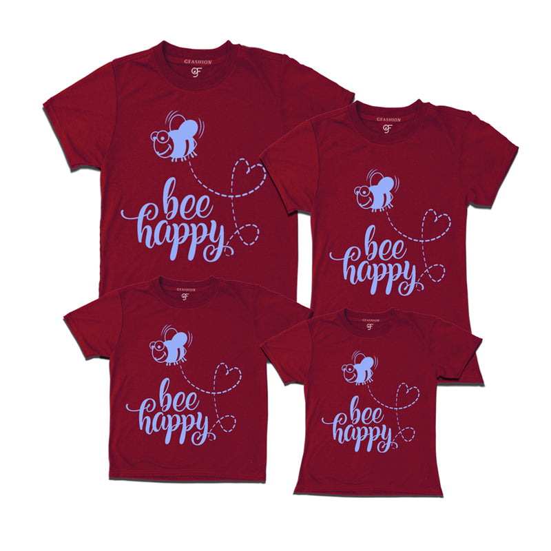 Bee Happy Shirt for family set of 3 4 and 5
