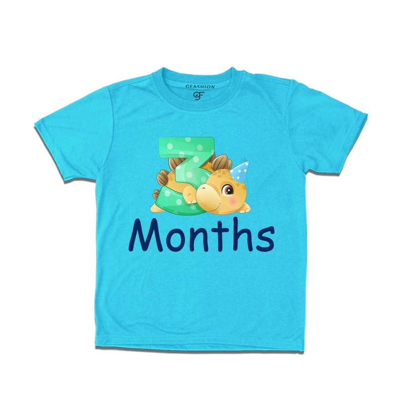 Three Month Baby T-shirt in Sky Blue Color avilable @ gfashion.jpg