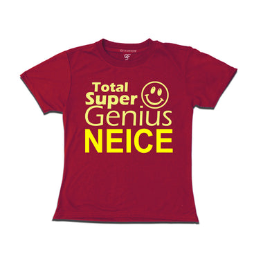 Super Genius Neise T-shirts-maroon-gfashion