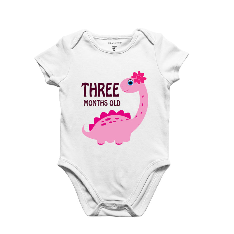 Three Month Baby Bodysuit-Rompers in White Color avilable @ gfashion.jpg