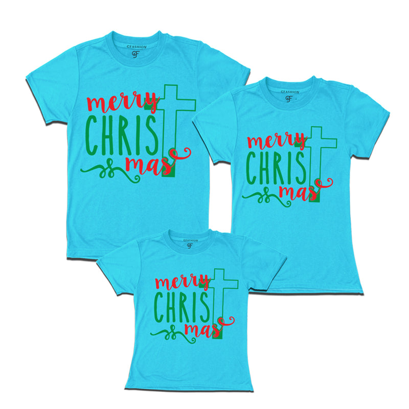 matching Christmas family t-shirt for mother father and kids