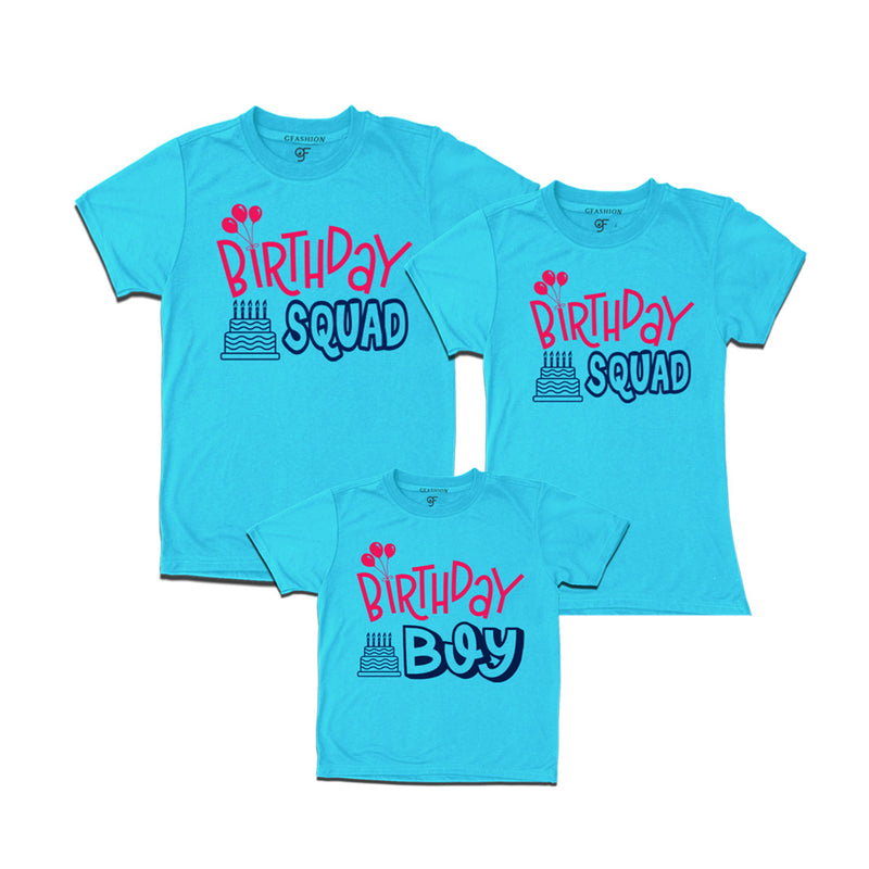 Birthday Squad Dad ,Mom & Birthday Boy T-shirts