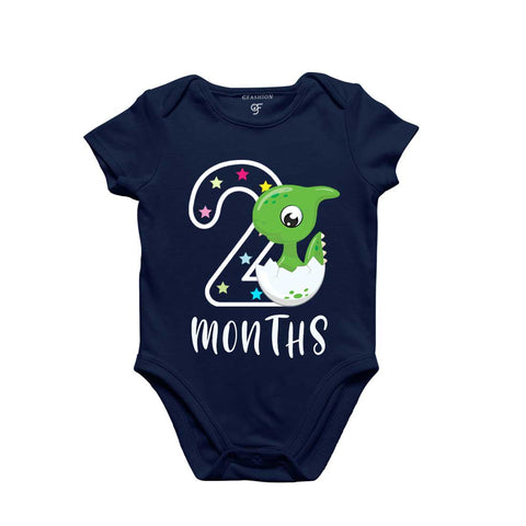 Two Month Baby Bodysuit-Rompers in Navy Color avilable @ gfashion.jpg