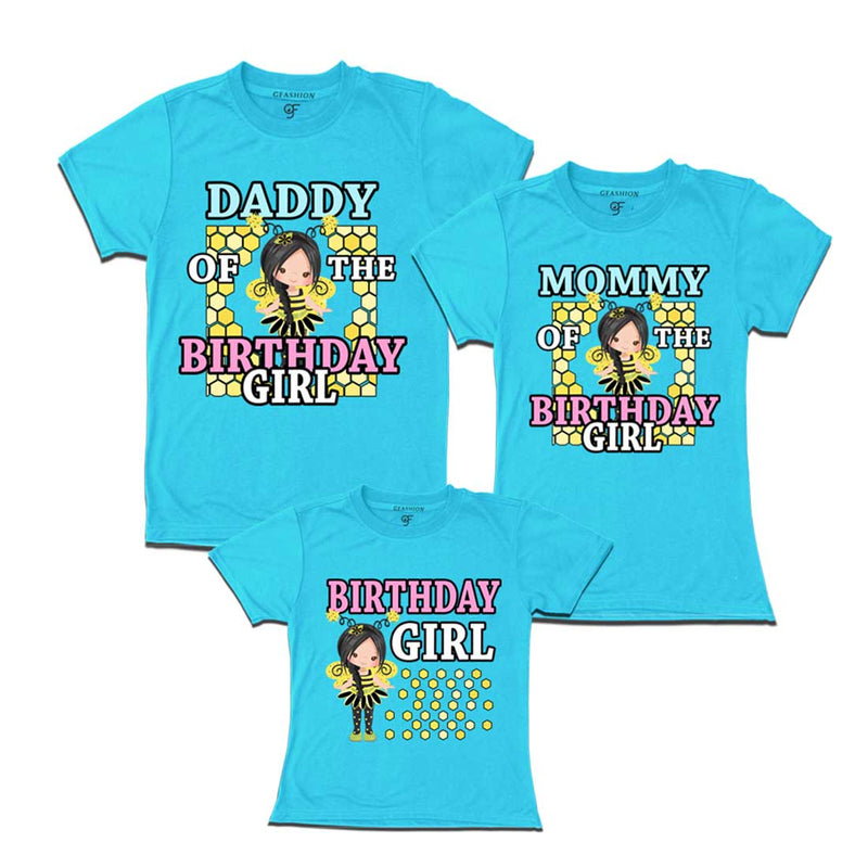 Bee Day Theme T-shirts for Girl with Family