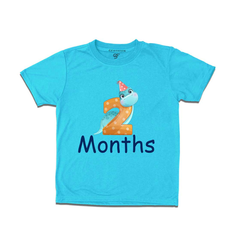 Two Month Baby T-shirt in Sky Blue Color avilable @ gfashion.jpg