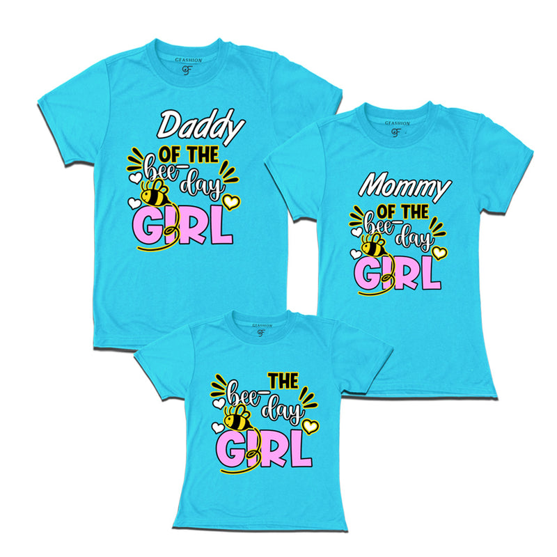 Bee theme Birthday Girl T-shrits for family