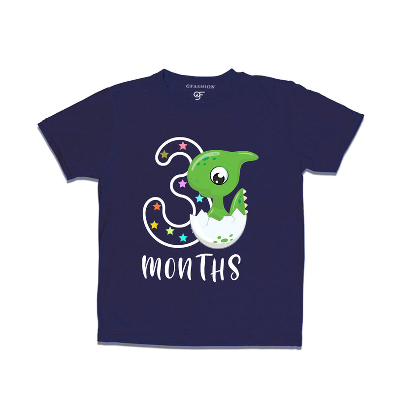 Three Month Baby T-shirt in Navy Color avilable @ gfashion.jpg