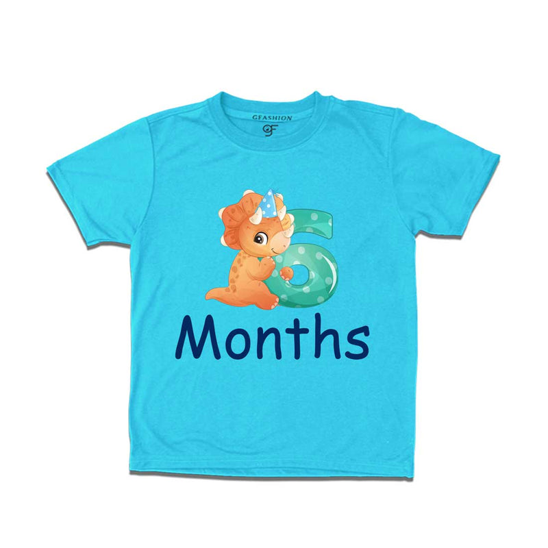 Six Month Baby T-shirt in Sky Blue Color avilable @ gfashion.jpg