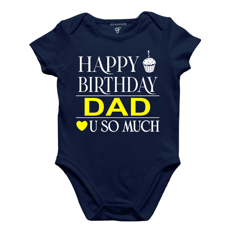 Happy Birthday Dad Love u so much-Body suit-Rompers in Navy Color available @ gfashion.jpg