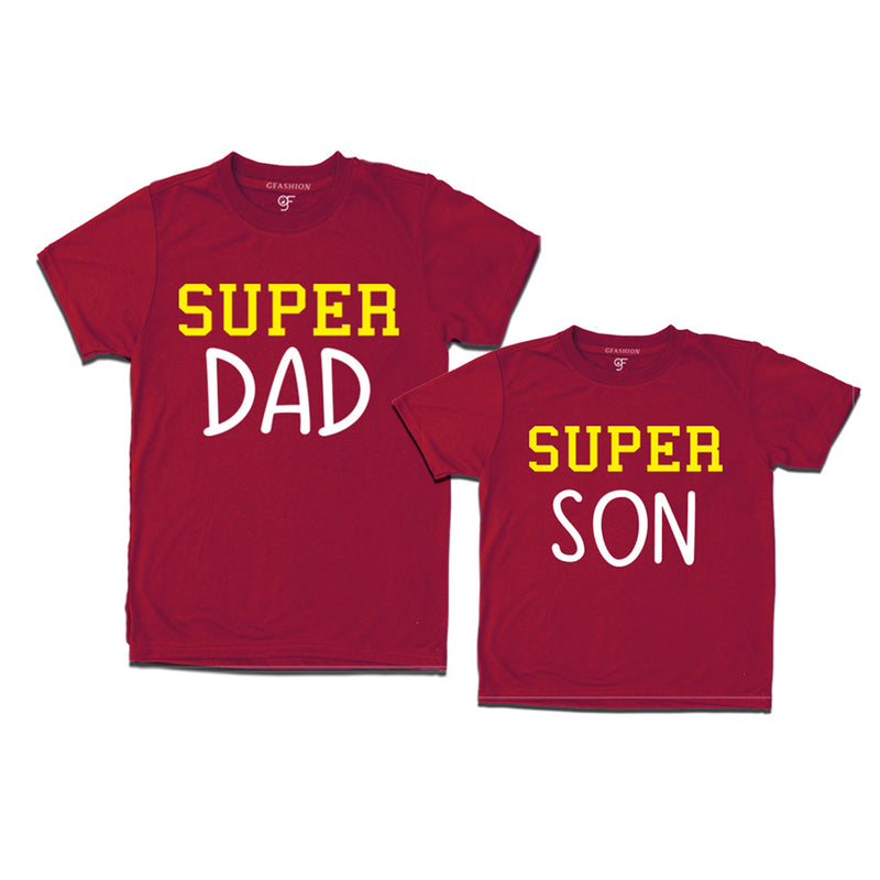 Super dad Super Son t-shirts