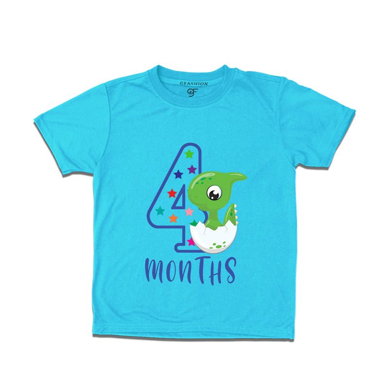 Four Month Baby T-shirt in Sky Blue Color avilable @ gfashion.jpg