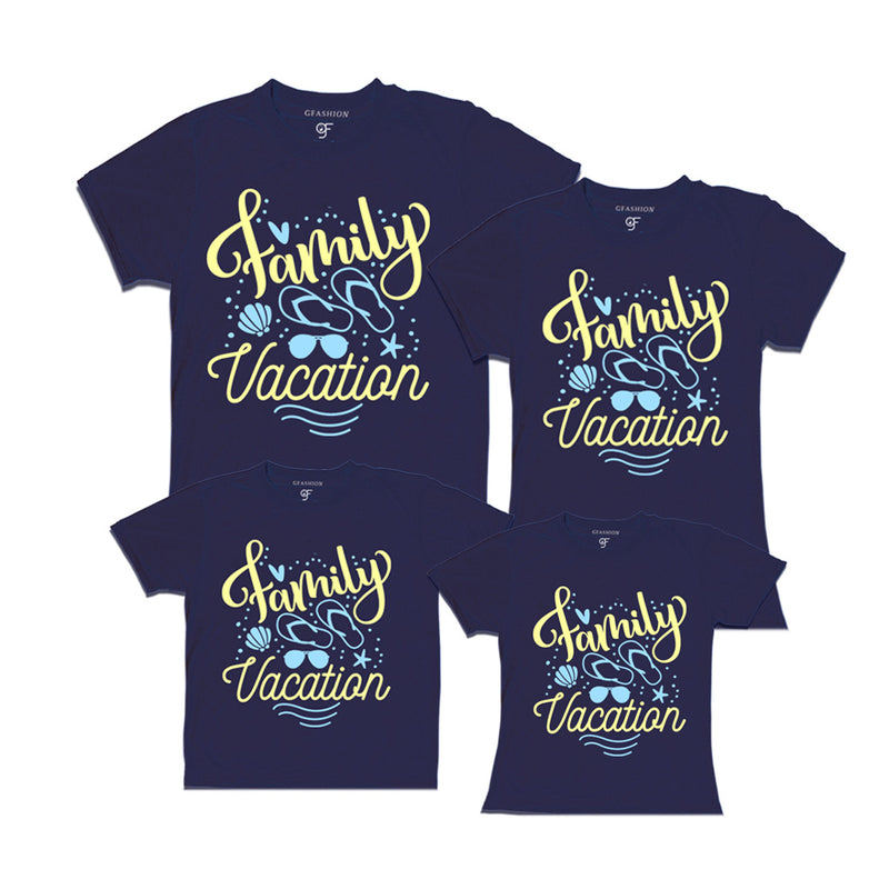 Family Vacation  T-shirts in Navy Color available @ gfashion.jpg
