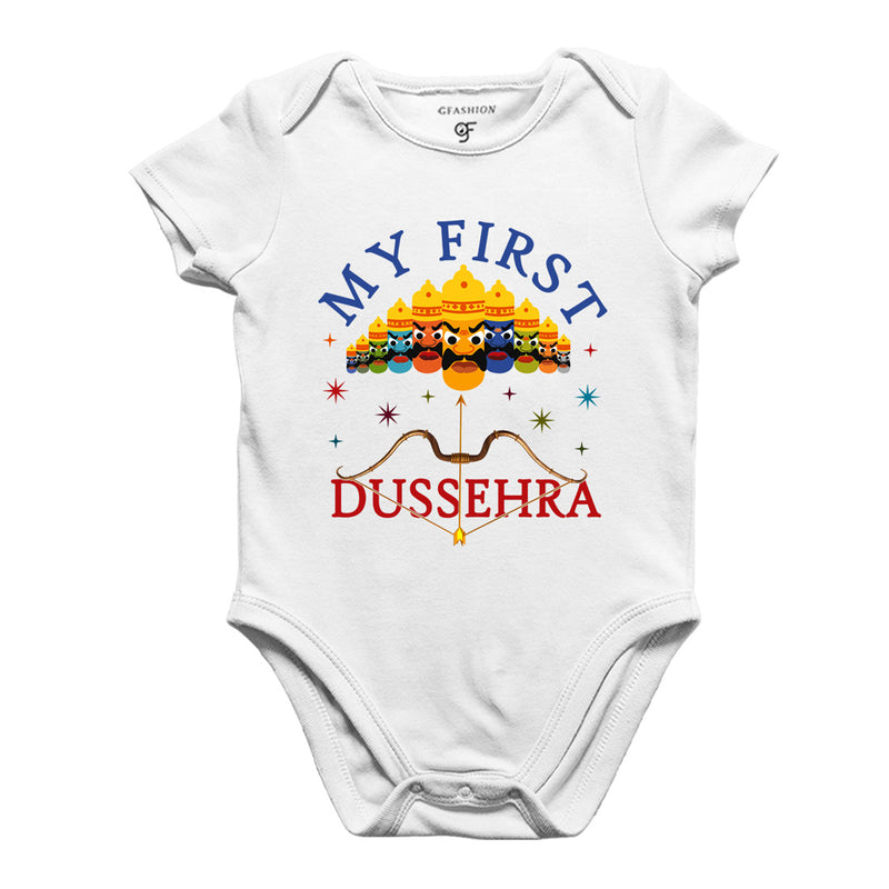 My First Dussehra Body suit-Rompers in White Color available @ gfashion.jpg