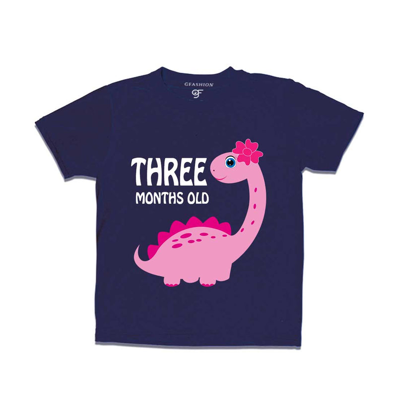 Three Month Old Baby T-shirt in Navy Color avilable @ gfashion.jpg