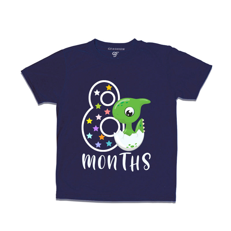 Eight Month Baby T-shirt in Navy Color avilable @ gfashion.jpg