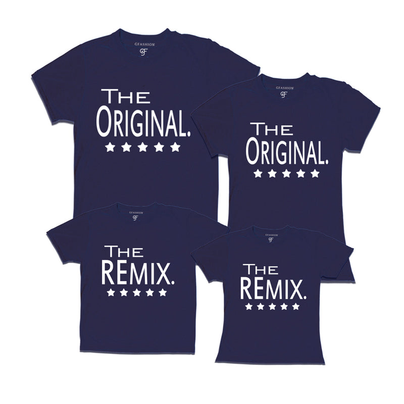 the original the remix Matching Family tees set of 4