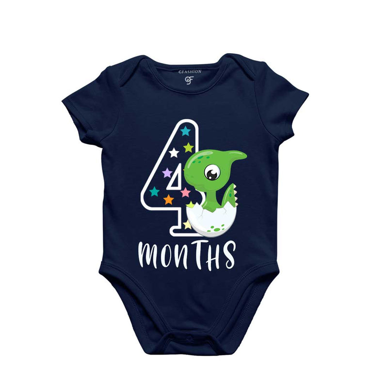 Four Month Baby Bodysuit-Rompers in Navy Color avilable @ gfashion.jpg