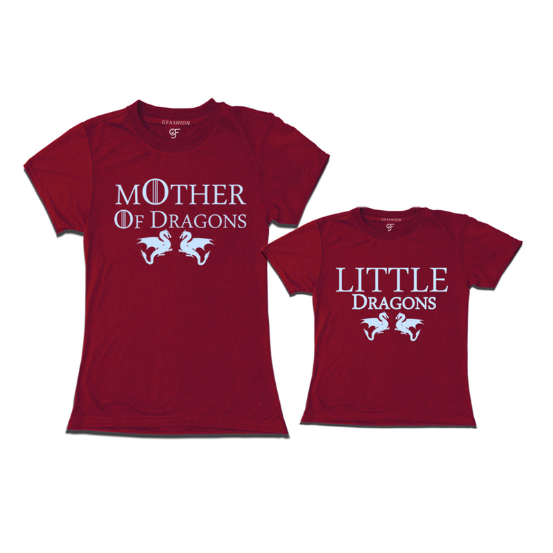 mother of dragons and little dragon t shirt