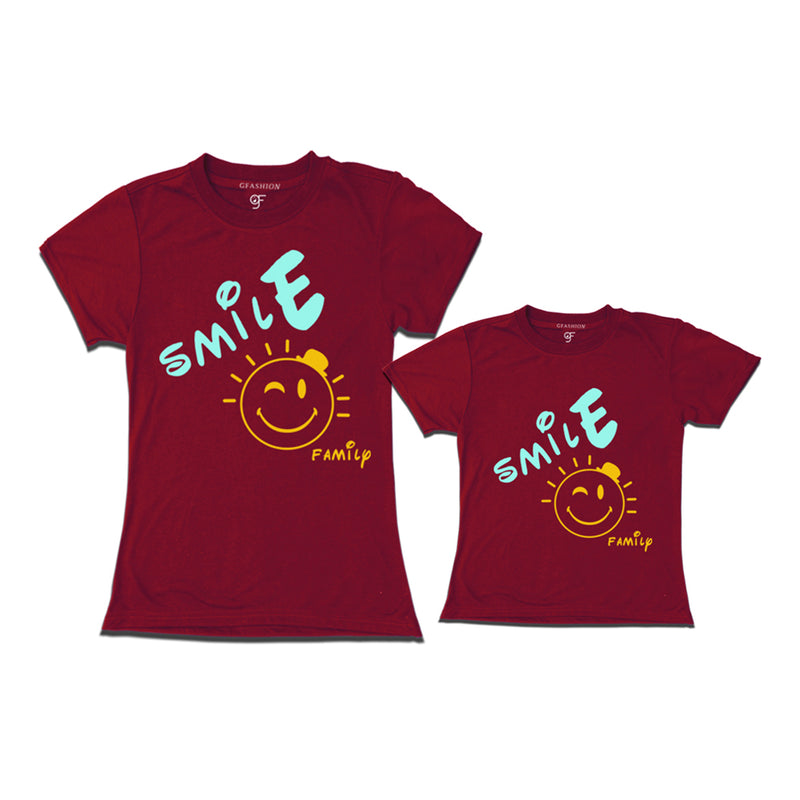 smiley face t shirt for family