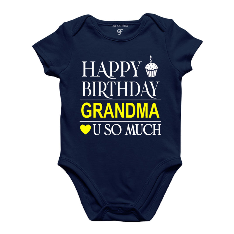Happy Birthday Grandma Love u so much-Body suit-Rompers in Navy Color available @ gfashion.jpg