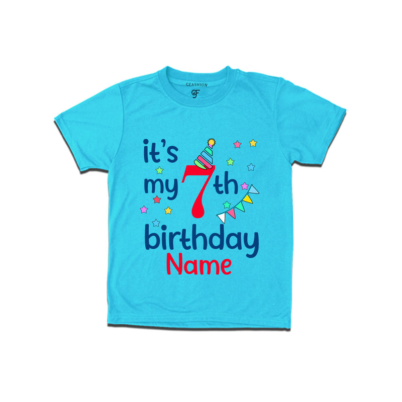 It's my 7th birthday t shirts for boys-girls