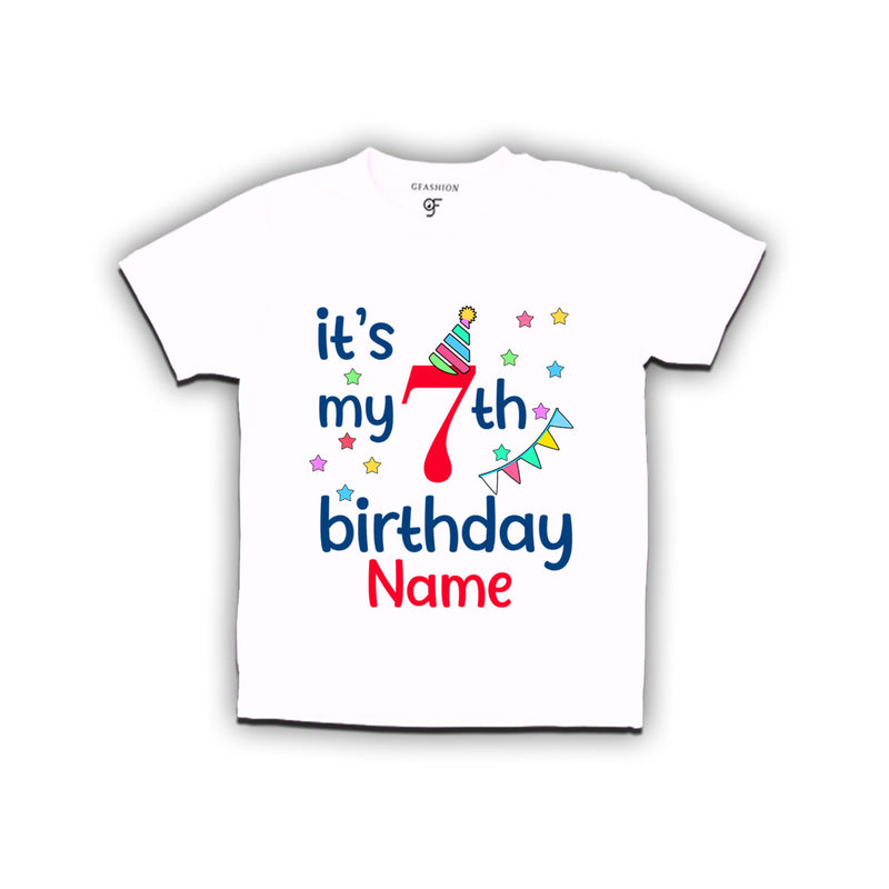 It's my 7th birthday t shirts for boys-girls