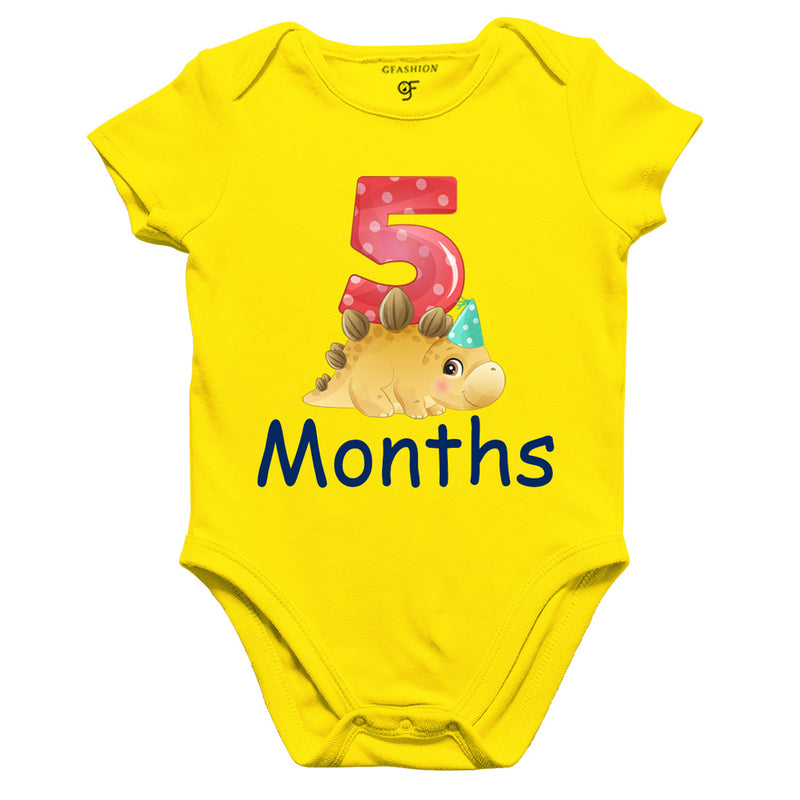 Five Month Baby BodySuit in Yellow Color avilable @ gfashion.jpg