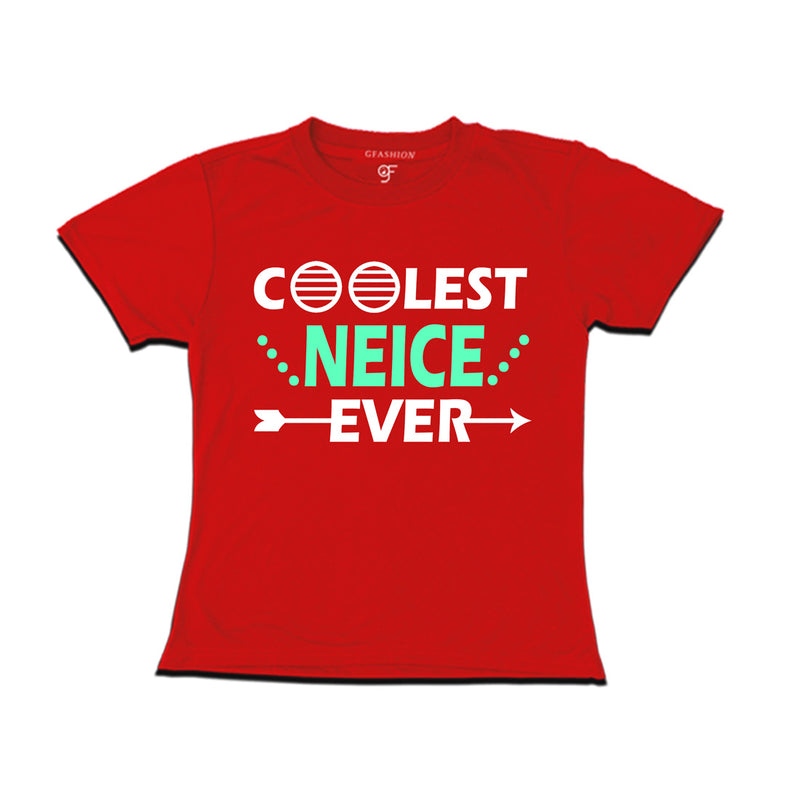 coolest neice ever t shirts-red-gfashion