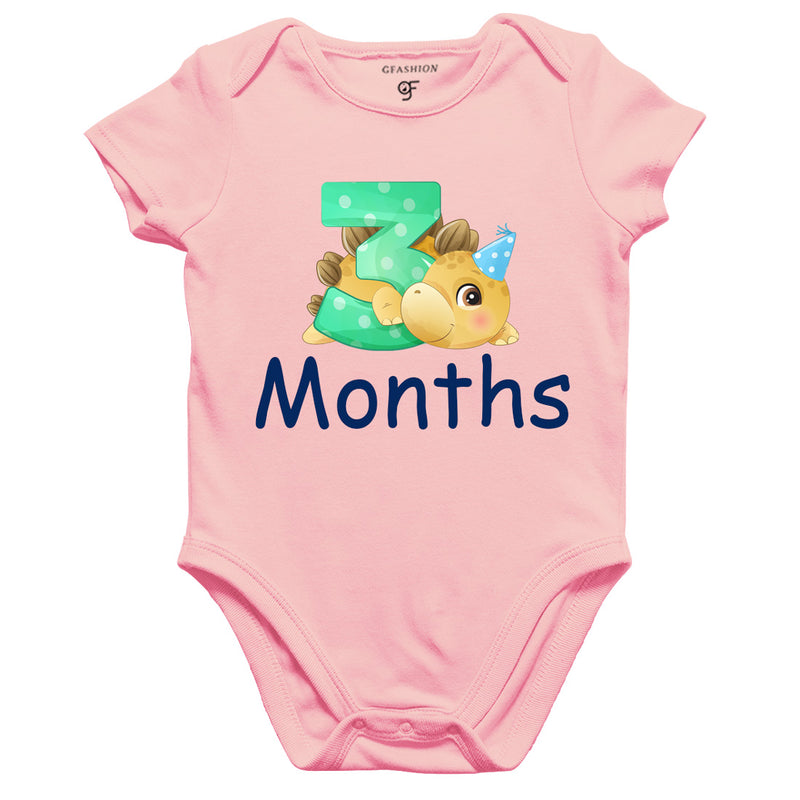 Three Month Baby BodySuit in Pink Color avilable @ gfashion.jpg