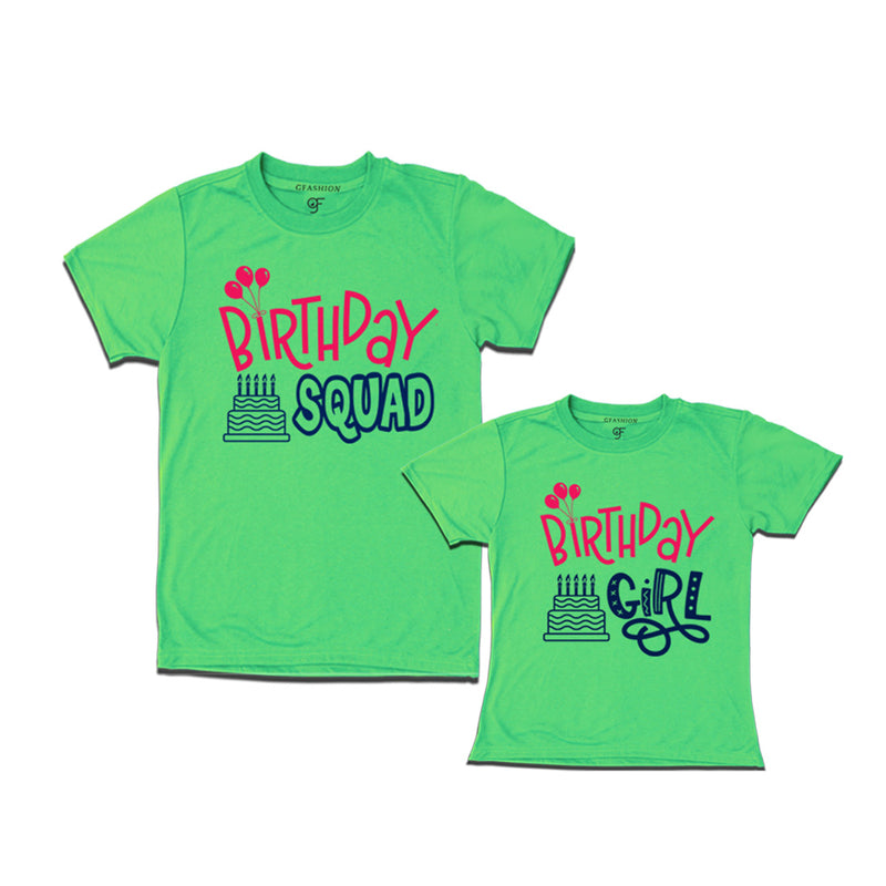 Birthday Squad Dad & Birthday Girl T-shirts