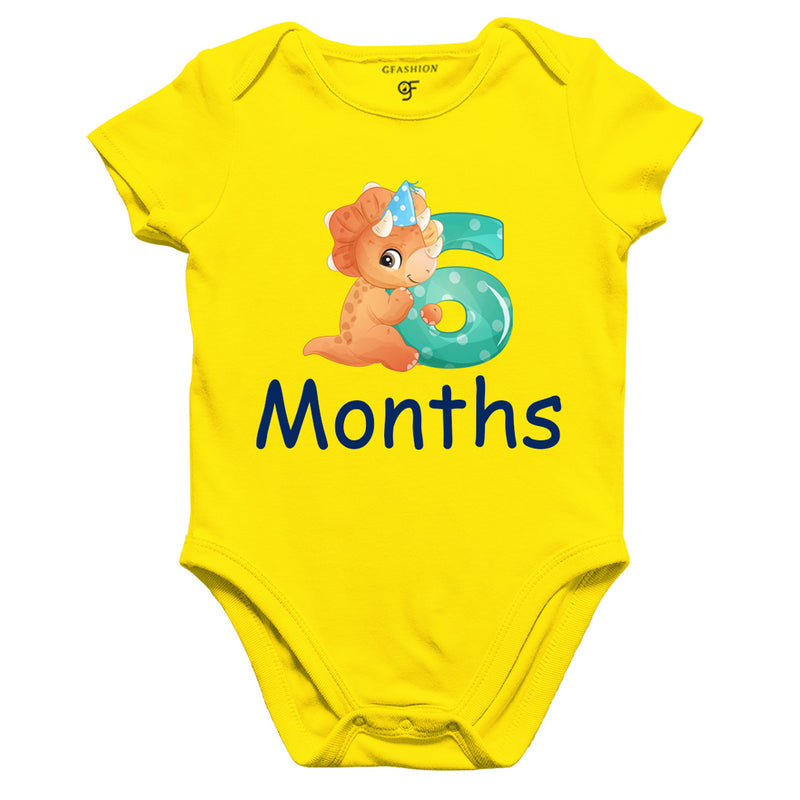 Six Month Baby BodySuit in Yellow Color avilable @ gfashion.jpg