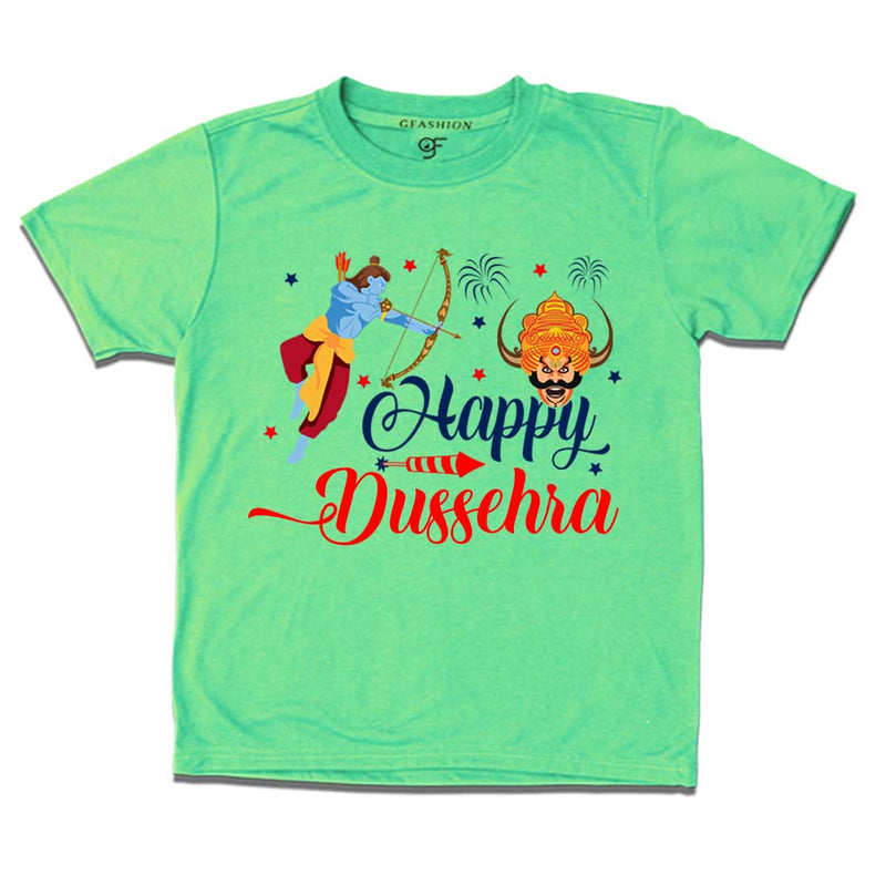 Happy Dussehra Boy T-shirt in Pista Green Color available @ gfashion.jpg