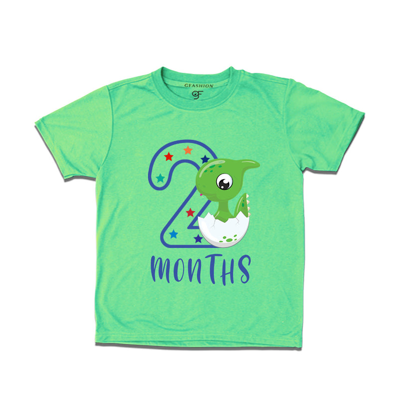 Two Month Baby T-shirt in Pista Green Color avilable @ gfashion.jpg