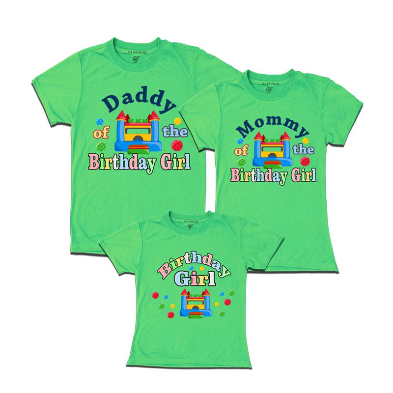 Bounce House Theme Birthday Girl T-shirts For Family