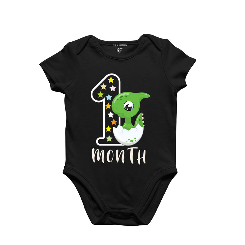 One Month Baby Bodysuit-Rompers in Black Color avilable @ gfashion.jpg