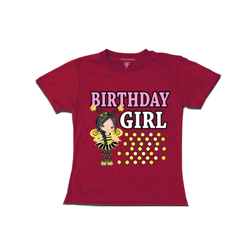 Bee Theme Birthday Girl T-shirts