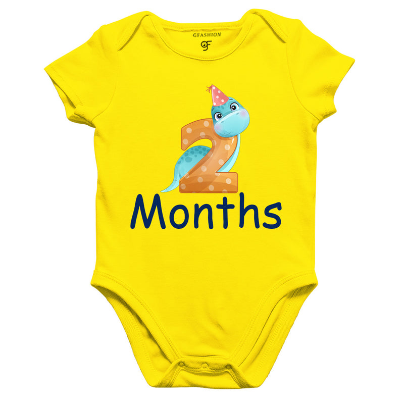 Two Month Baby BodySuit in Yellow Color avilable @ gfashion.jpg