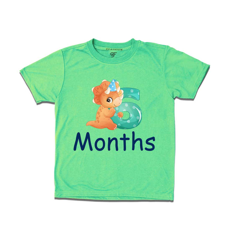 Six Month Baby T-shirt in Pista Green Color avilable @ gfashion.jpg