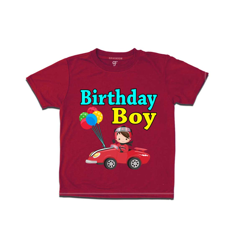 Car Racer Birthday Boy T-shirt