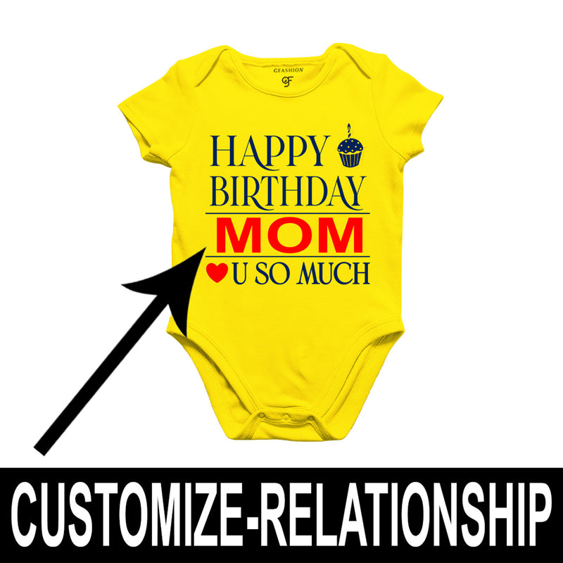 Happy Birthday Mom Love u so much-Body suit-Rompers in Yellow Color available @ gfashion.jpg