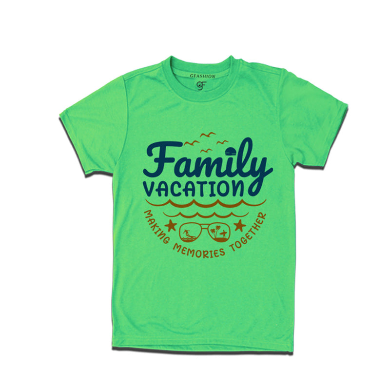 Family Vacation Makes Memories Together T-shirts in Pista Green Color available @ gfashion.jpg