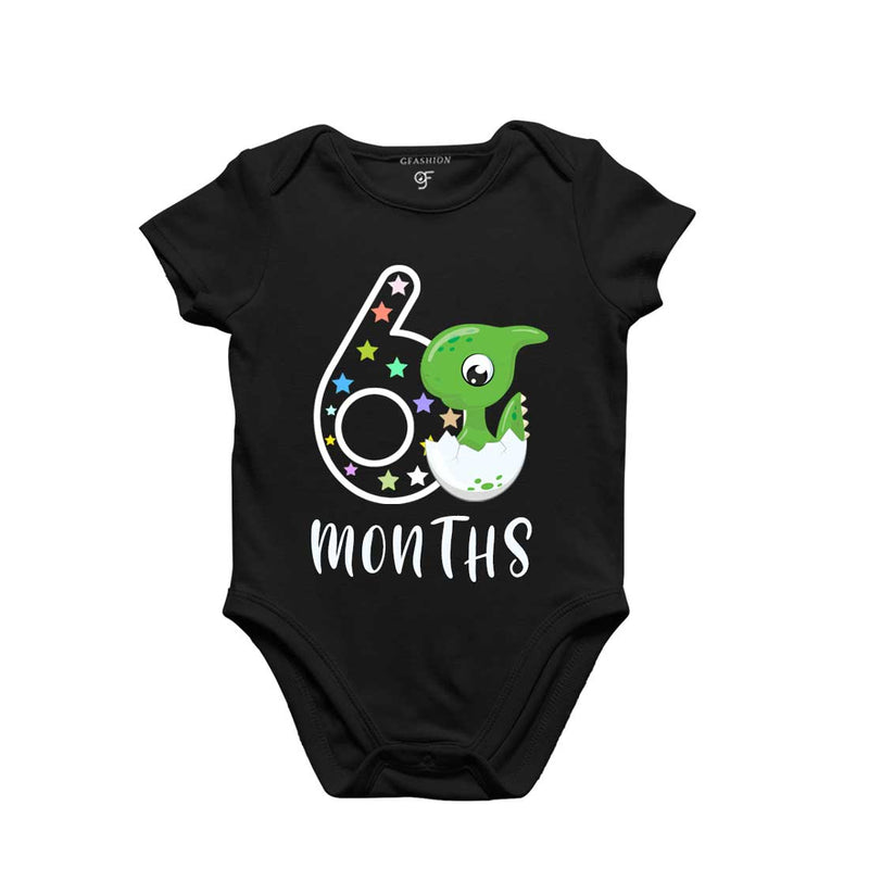 Six Month Baby Bodysuit-Rompers in Black Color avilable @ gfashion.jpg
