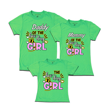 Bee theme Birthday Girl T-shrits for family