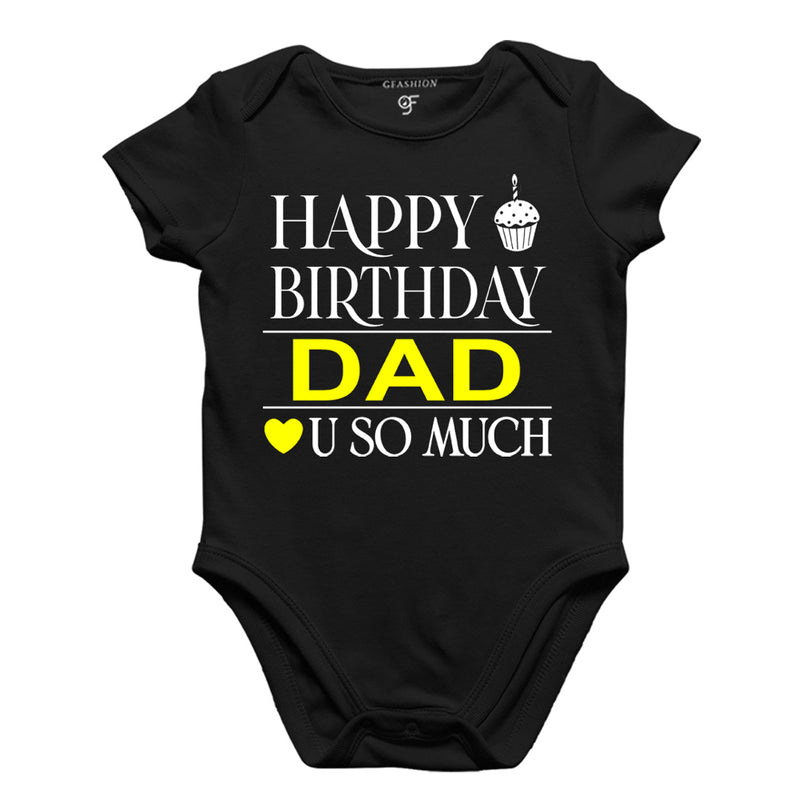 Happy Birthday Dad Love u so much-Body suit-Rompers in Black Color available @ gfashion.jpg